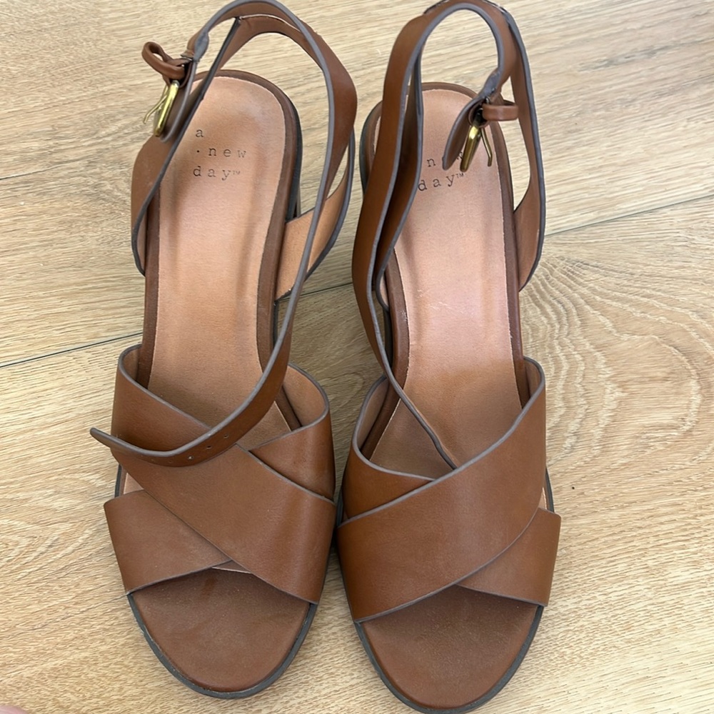 Brown Leather Heels